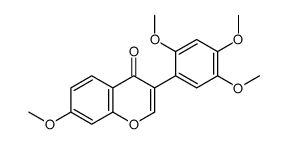 7-methoxy-3-(2,4,5-trimethoxyphenyl)chromen-4-one Structure