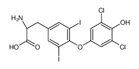 (2S)-2-amino-3-[4-(3,5-dichloro-4-hydroxyphenoxy)-3,5-diiodophenyl]propanoic acid结构式