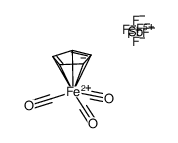 [tricarbonyl-π-cyclopentadienyliron] hexafluoroantimonate Structure