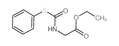 ethyl 2-(phenylsulfanylcarbonylamino)acetate structure