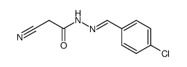N'-[(4-chlorophenyl)methylidene]-2-cyanoacetohydrazide Structure