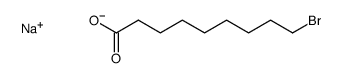 9-bromononanoic acid sodium salt Structure