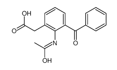 2-(2-acetamido-3-benzoylphenyl)acetic acid Structure