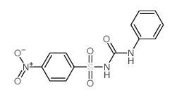 1-(4-nitrophenyl)sulfonyl-3-phenyl-urea structure