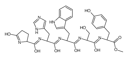 pyroglutamyl-histidyl-tryptophyl-seryl-tyrosyl methyl ester结构式