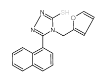 4-(2-FURYLMETHYL)-5-(1-NAPHTHYL)-4H-1,2,4-TRIAZOLE-3-THIOL structure