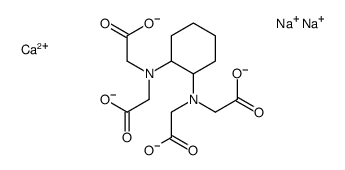 calcium,disodium,2-[[2-[bis(carboxylatomethyl)amino]cyclohexyl]-(carboxylatomethyl)amino]acetate结构式