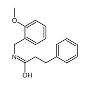 N-(2-Methoxybenzyl)-3-phenylpropanamide结构式