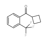 CYCLOBUTYL 2-TRIFLUOROMETHYLPHENYL KETONE Structure