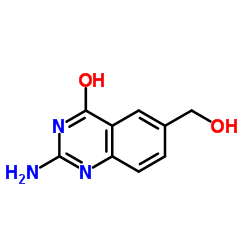 4(3H)-Quinazolinone, 2-amino-6-(hydroxymethyl)- Structure