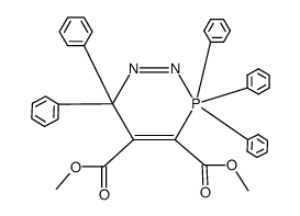 3,3,3,6,6-pentaphenyl-3,6-dihydro-3λ5-[1,2,3]diazaphosphinine-4,5-dicarboxylic acid dimethyl ester Structure