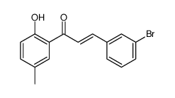 3-(3-bromophenyl)-1-(2-hydroxy-5-methylphenyl)prop-2-en-1-one Structure