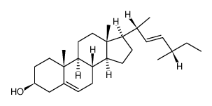 (22E,24S)-27-nor-24-methylcholesta-5,22-dien-3β-ol结构式