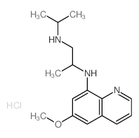 1,2-Propanediamine,N2-(6-methoxy-8-quinolinyl)-N1-(1-methylethyl)-, hydrochloride (1:2) structure
