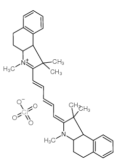 4,5:4',5'-dibenzo-1,1',3,3,3',3'-hexamethylindadicarbocyanine perchlorate structure