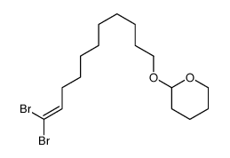 2-(11,11-dibromoundec-10-enoxy)oxane结构式