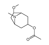 Acetic acid 6-methoxy-8-methyl-8-azabicyclo[3.2.1]octan-3-yl ester结构式