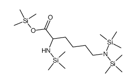 N2,N6,N6-Tris(trimethylsilyl)-L-lysine trimethylsilyl ester structure