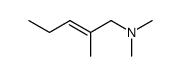 (E)-N,N,2-Trimethyl-2-penten-1-amine结构式