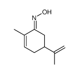 (E)-()-2-methyl-5-(1-methylvinyl)cyclohex-2-en-1-one oxime Structure