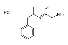 [2-oxo-2-(1-phenylpropan-2-ylamino)ethyl]azanium,chloride Structure