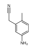 Benzeneacetonitrile, 5-amino-2-methyl- (9CI) structure