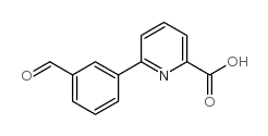 3-(6-Carboxypyridin-2-yl)benzaldehyde structure