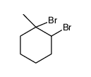 1,2-dibromo-1-methylcyclohexane Structure