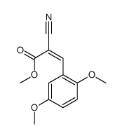methyl 2-cyano-3-(2,5-dimethoxyphenyl)prop-2-enoate结构式