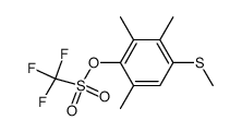 4-Methylthio-2,3,6-trimethylphenyl-trifluormethansulfonat结构式