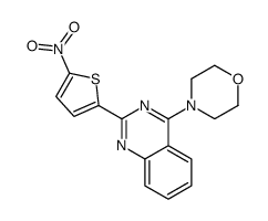 4-MORPHOLINO-2-(5-NITRO-2-THIENYL)QUINAZOLINE结构式