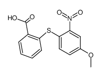 2-(4-methoxy-2-nitrophenylsulfanyl)benzoic acid结构式