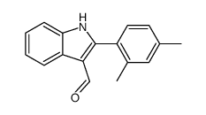 1H-Indole-3-carboxaldehyde,2-(2,4-dimethylphenyl)-(9CI) Structure