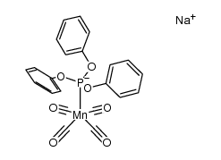 sodium tetracarbonyl(triphenyl phosphite)manganate(-I) Structure