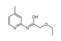 Acetamide, 2-ethoxy-N-(4-methyl-2-pyridinyl)- (9CI) structure