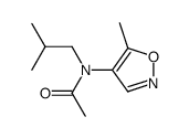 5-methyl-4-[N-(isobutyl)acetamido]isoxazole结构式