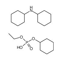 Phosphoric acid cyclohexyl ester ethyl ester; compound with dicyclohexyl-amine结构式