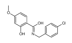 N-[(4-chlorophenyl)methyl]-2-hydroxy-4-methoxybenzamide结构式