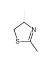 2,4-dimethyl-4,5-dihydro-1,3-thiazole结构式