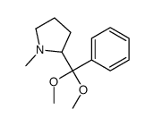 2-[dimethoxy(phenyl)methyl]-1-methylpyrrolidine Structure