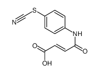 4-oxo-4-(4-thiocyanatoanilino)but-2-enoic acid结构式