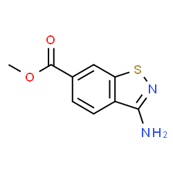 1,2-Benzisothiazole-6-carboxylicacid,3-amino-,methylester(9CI) structure