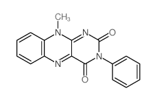 Benzo[g]pteridine-2,4(3H,10H)-dione, 10-methyl-3-phenyl-结构式