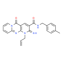 1-allyl-2-imino-N-(4-methylbenzyl)-5-oxo-1,5-dihydro-2H-dipyrido[1,2-a:2,3-d]pyrimidine-3-carboxamide Structure