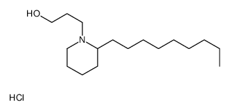 3-(2-nonylpiperidin-1-yl)propan-1-ol,hydrochloride结构式