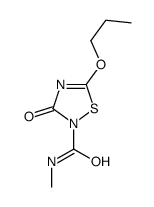 N-methyl-3-oxo-5-propoxy-1,2,4-thiadiazole-2-carboxamide结构式