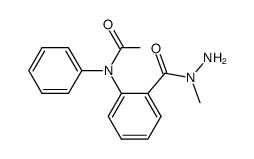 N-[2-(N-Methyl-hydrazinocarbonyl)-phenyl]-N-phenyl-acetamide Structure