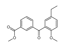 methyl 3-(5-ethyl-2-methoxybenzoyl)benzoate结构式