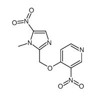 4-[(1-methyl-5-nitroimidazol-2-yl)methoxy]-3-nitropyridine Structure