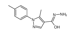 5-甲基-1-对甲苯-1H-吡唑-4-酰肼结构式